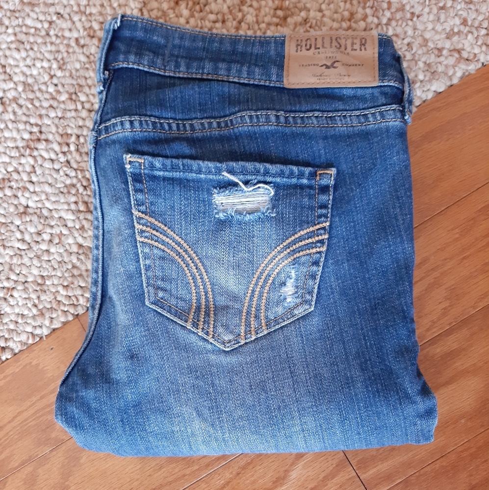 Hollister Distressed Jeans size 5 Long - Picture 16 of 16